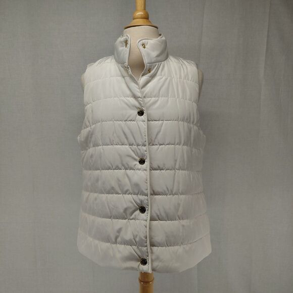 Michael Kors Jackets & Blazers - Michael Kors Snap-up Puffer Vest White Size Large